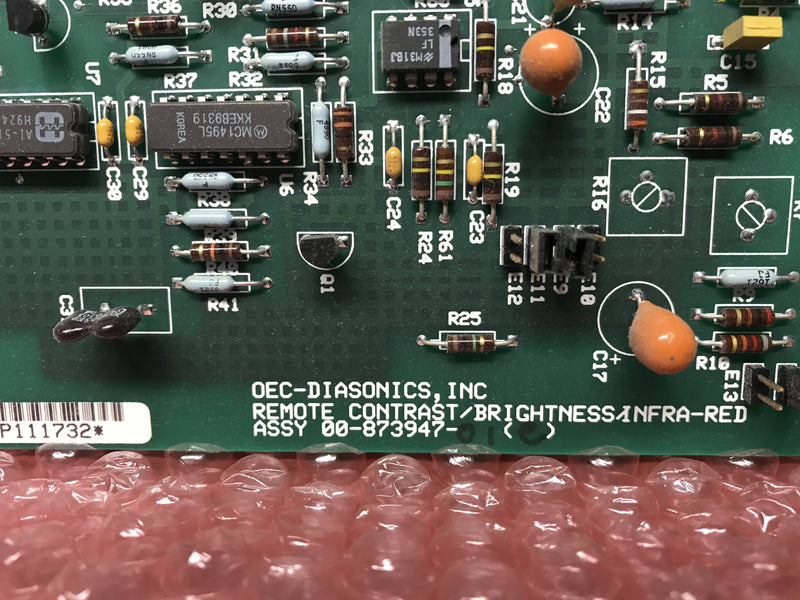 Remote Contrast/Brightness/Infra-Red PCB (00-873947-01)OEC