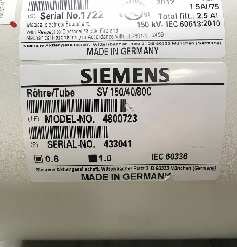X-Ray Tube (4802349) Siemens