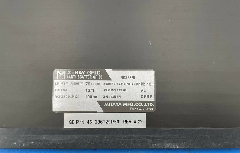 Mitaya 100cm/70" X-RAY GRID ANTI-SCATTER (46-286129P50 REV.
