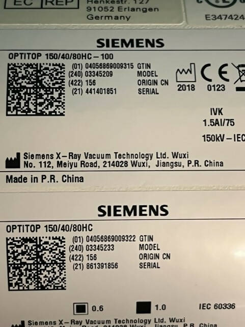Siemens OptiTop 150/40/80HC-100 (2018)
