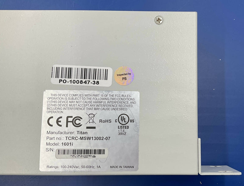 16-P NWAY MANAGEMENT SWITCH (TCRC-MSW13002-07) SIEMENS/TITAN