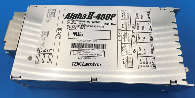 Power Supply (AlphaII-450P/MV4500120C) TDK-Lambda