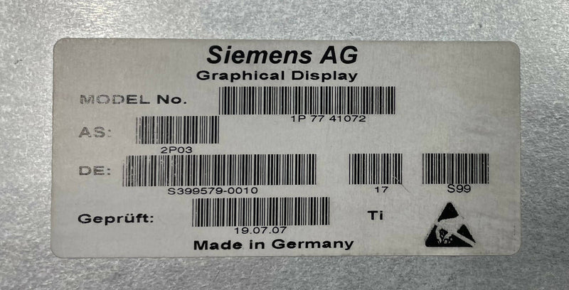 AG Graphical Display (07741072/7741072) Siemens