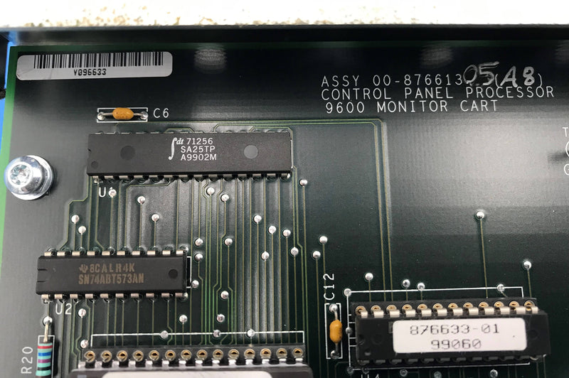 Control Panel Processor Monitor Cart (00-876613-05 Rev A8/00-877671-02 Rev B6)OEC 9600